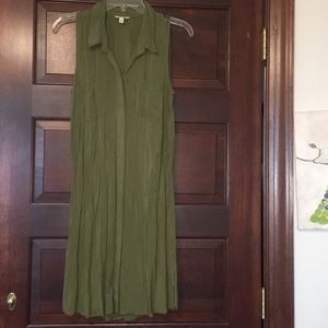 Olive / forest green summer dress